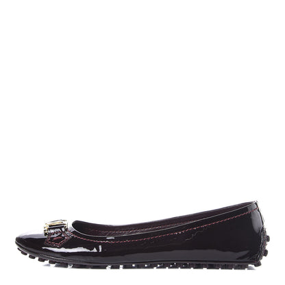 Louis Vuitton Patent Oxford Ballerina Flats 37.5 Amarante 1 of 11