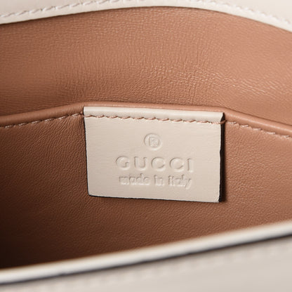 Gucci Nappa Pearl Studded Mini Queen Margaret Broadway Shoulder Bag Mystic White 7 of 9