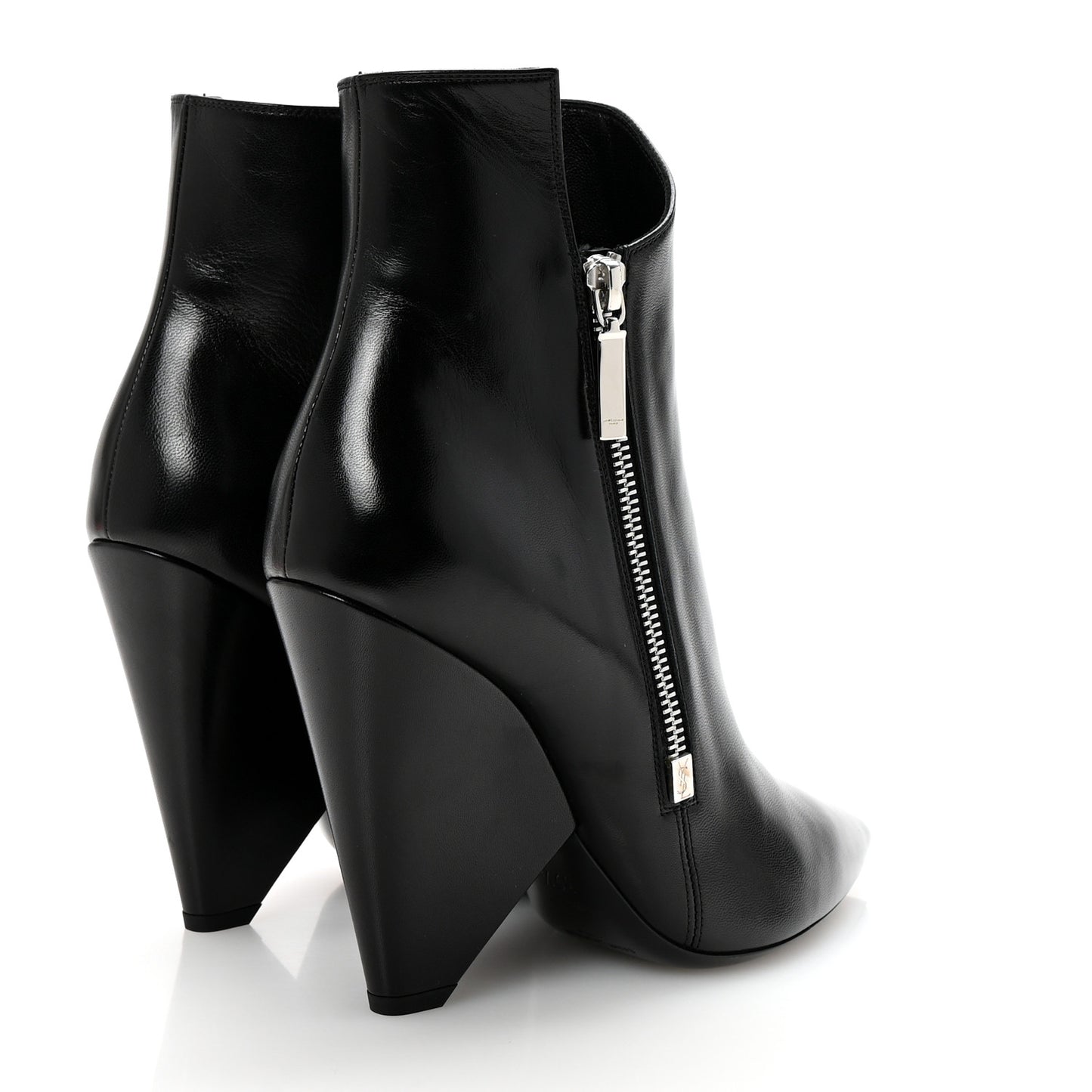 Calfskin Niki 85 Wedge Booties 39.5 Black