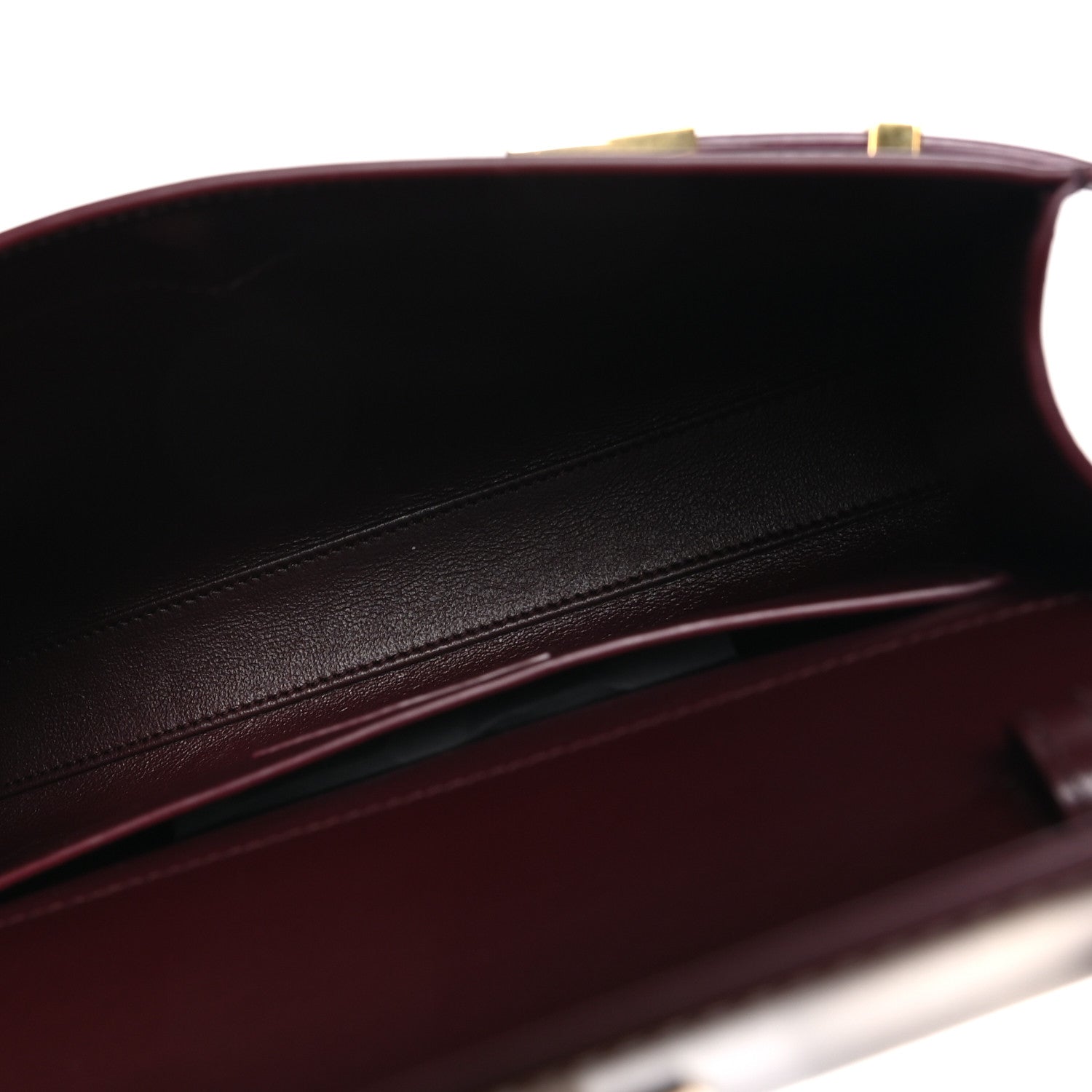 Saint Laurent Smooth Calfskin Small Manhattan Shoulder Bag Hot Wine 4 of 8
