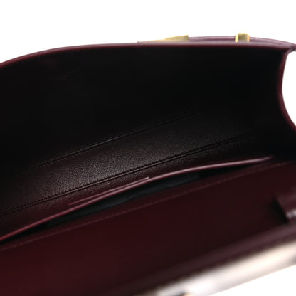 Saint Laurent Smooth Calfskin Small Manhattan Shoulder Bag Hot Wine 4 of 8