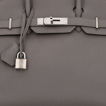 Hermes Togo Birkin 30 Etain 8 of 10