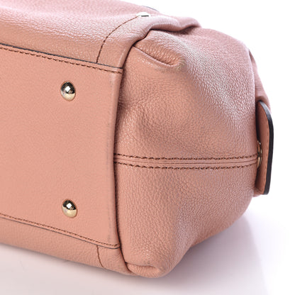 MCM Calfskin Bowler Bag Pink 10 of 10