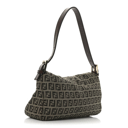 Fendi Zucchino Vitello Baguette Mogano Panna Bruciato 3 of 10