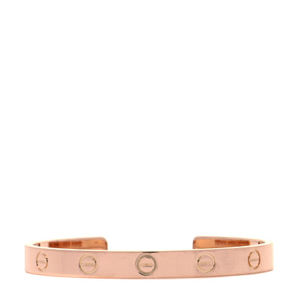 Cartier 18K Pink Gold LOVE Cuff Bracelet 16 1 of 4