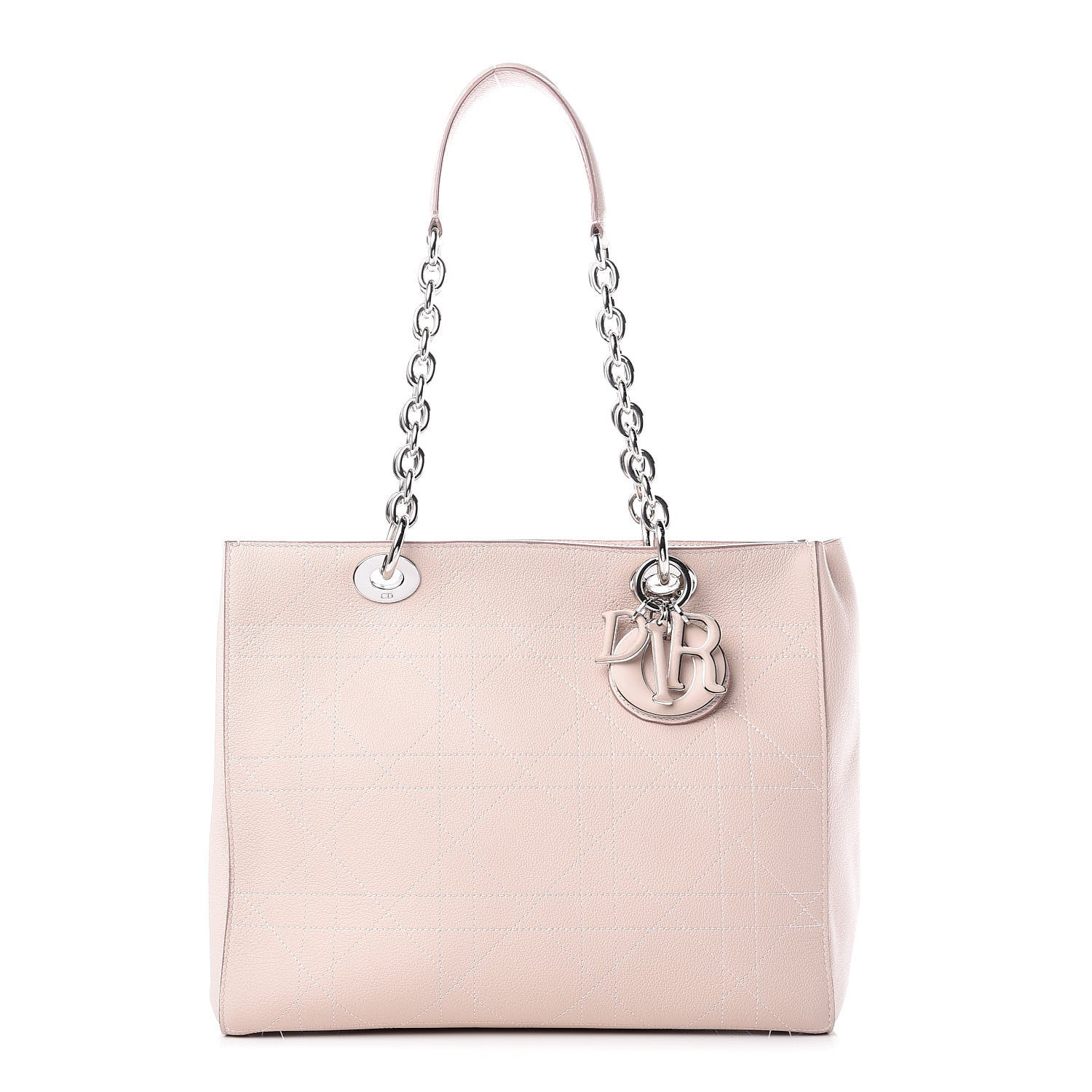 Christian Dior Grained Calfskin Cannage Medium Ultradior Tote Rose Poudre 1 of 14