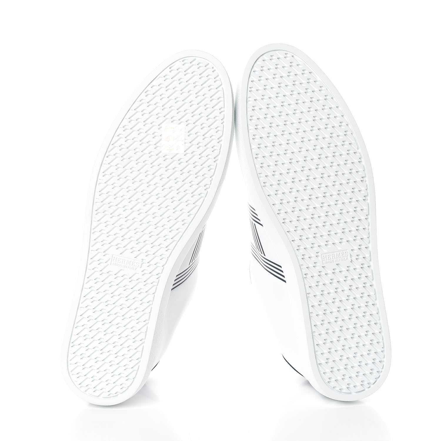 Hermes Calfskin Mens Avantage Sneakers 45 White Marine 5 of 7