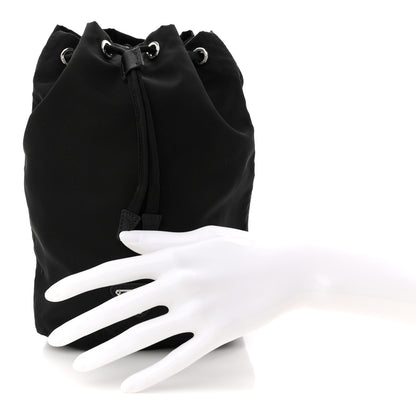 Prada Nylon Vela Drawstring Pouch Black 2 of 7