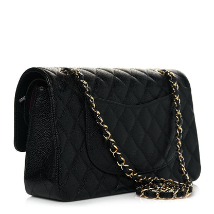 Chanel Caviar Quilted Medium Double Flap Black 3 of 11