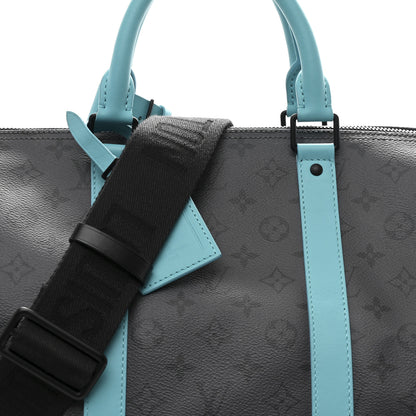 Louis Vuitton Reverse Monogram Eclipse Keepall Bandouliere 55 Turquoise 5 of 9