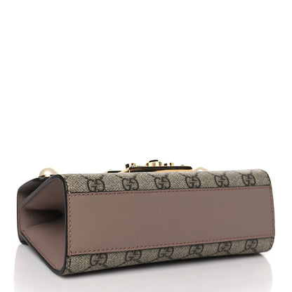 Gucci GG Supreme Monogram Studded Small Padlock Shoulder Bag Porcelain Rose 4 of 10