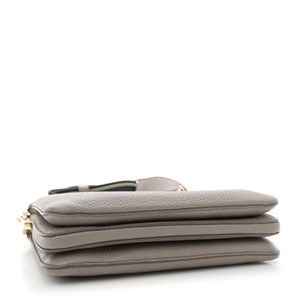 Prada Vitello Daino Soft Mini Zippered Shoulder Bag Argilla 4 of 11