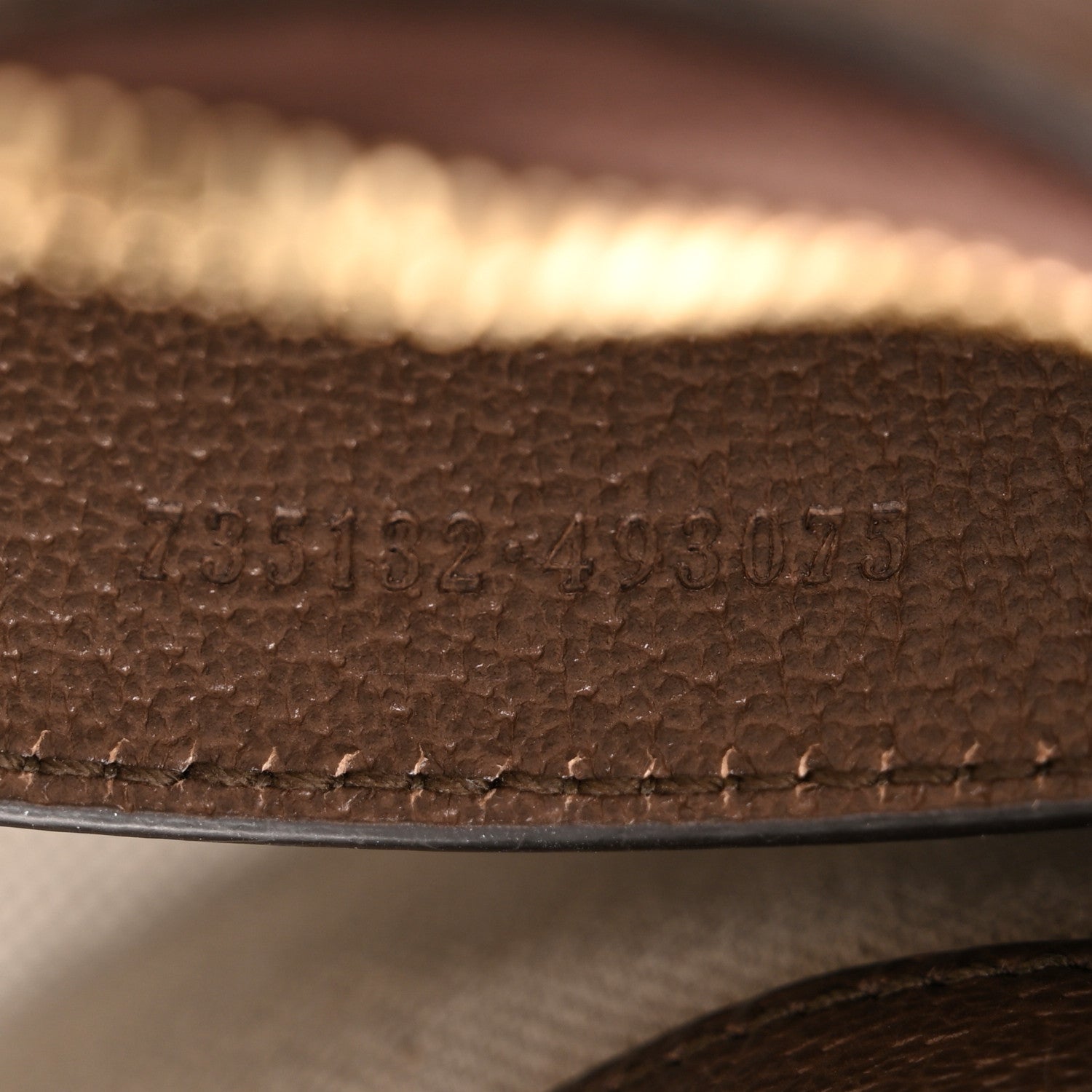 Gucci GG Supreme Monogram Textured Dollar Calfskin Web Small Ophidia GG Handbag Beige Ebony New Acero 7 of 14