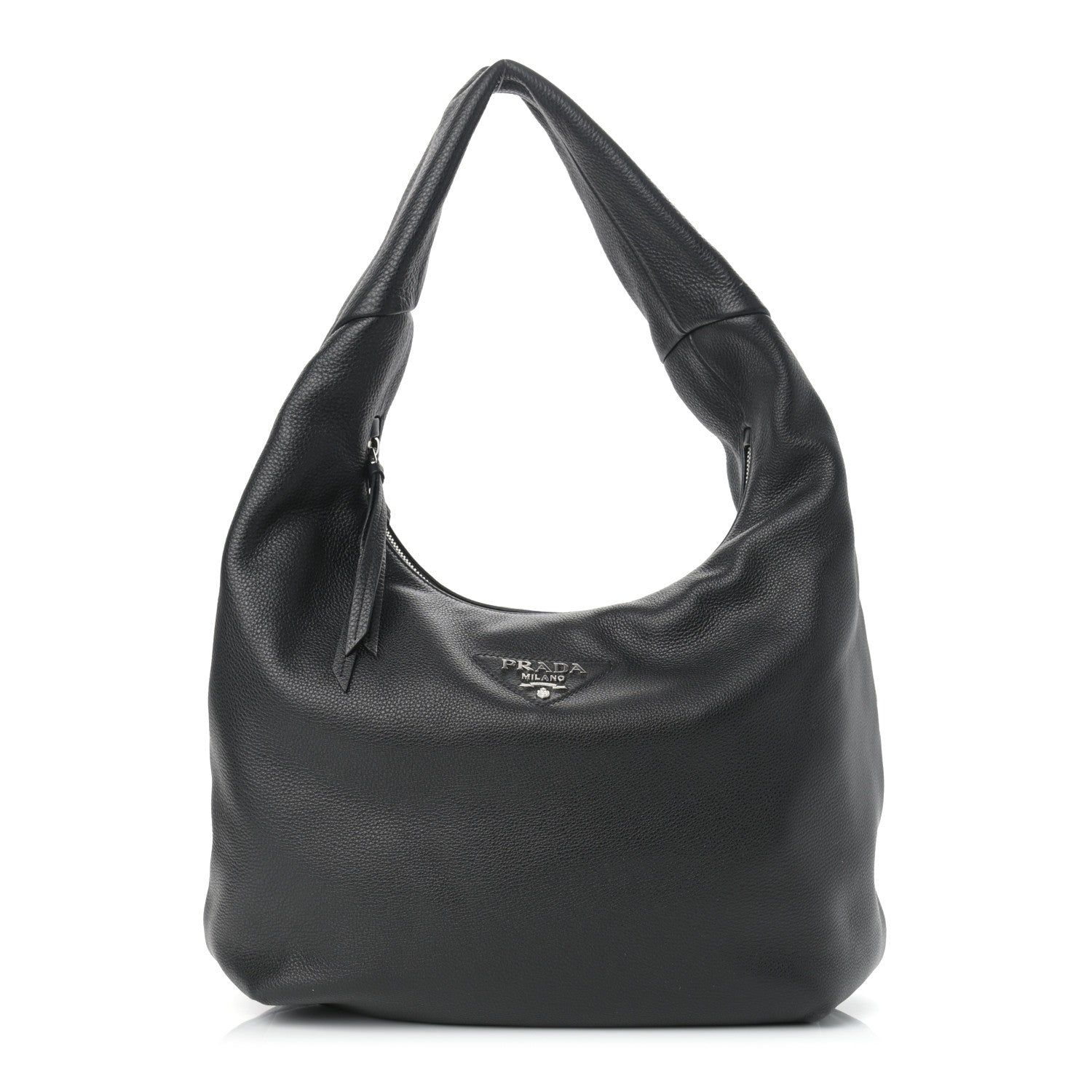 Prada Vitello Daino Hobo Black 1 of 9