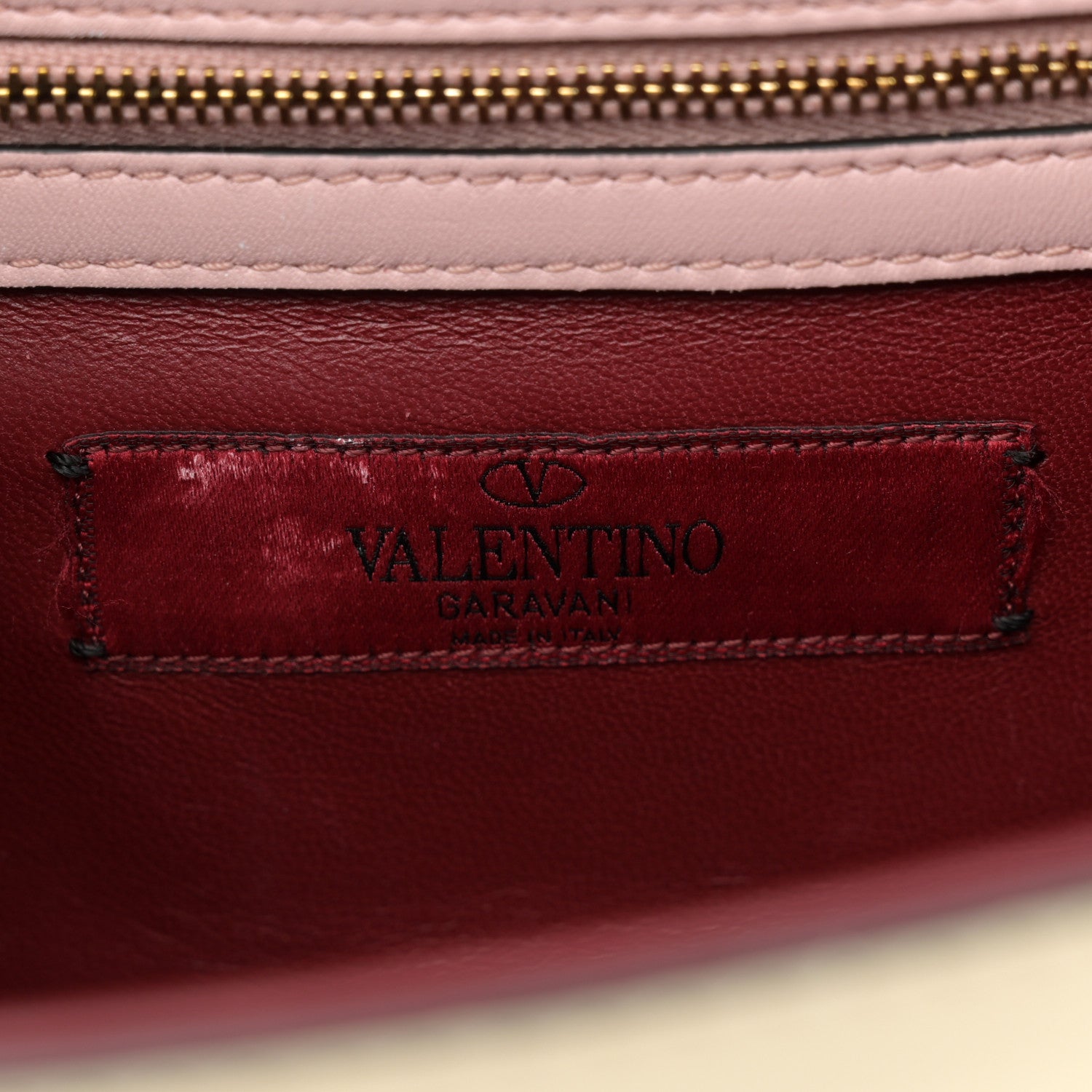 Valentino Garavani Vitello Small Glam Lock Rockstud Flap Light Ivory Water Rose Marine Rubin 6 of 14