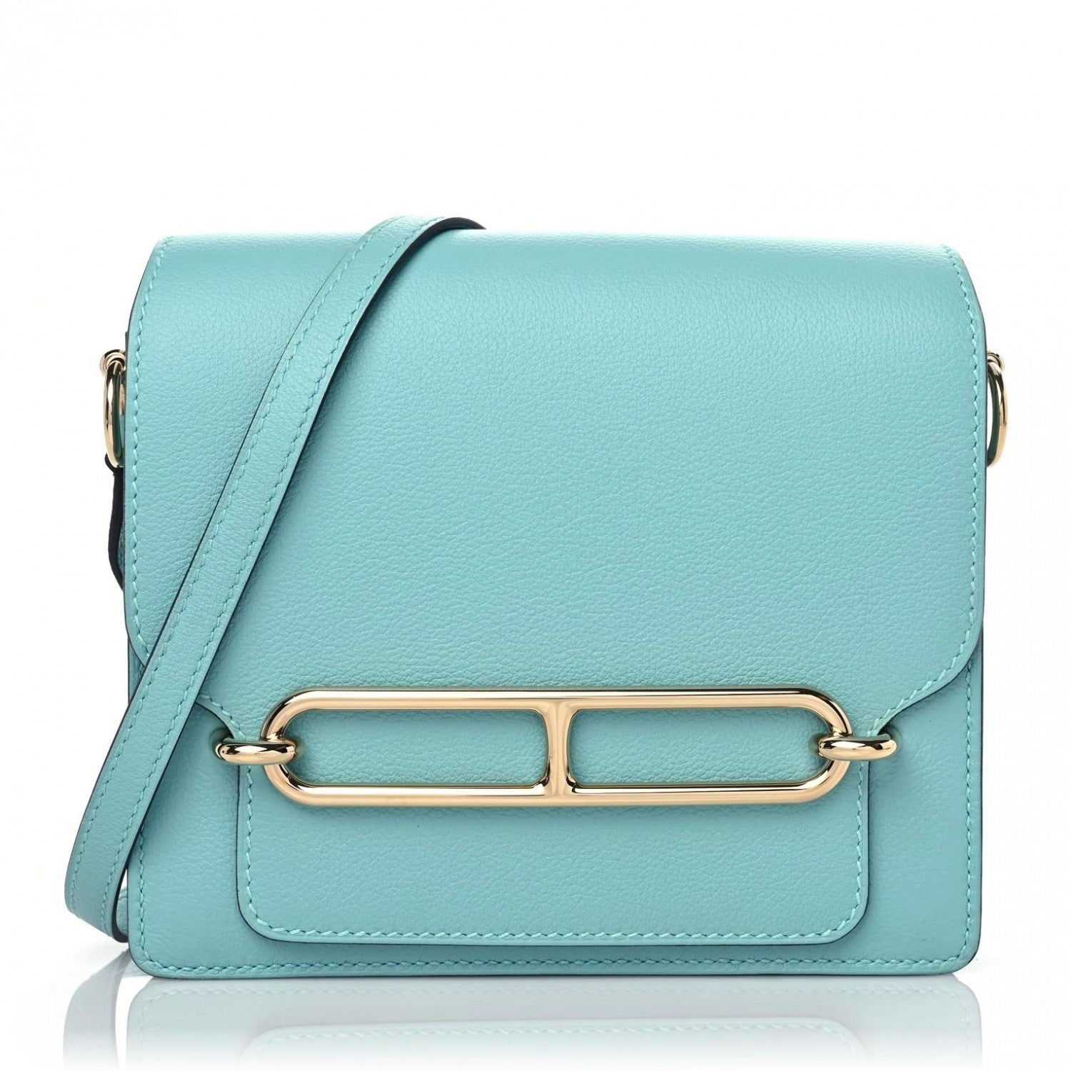 Hermes Evercolor Mini Sac Roulis Bleu Atoll 1 of 9