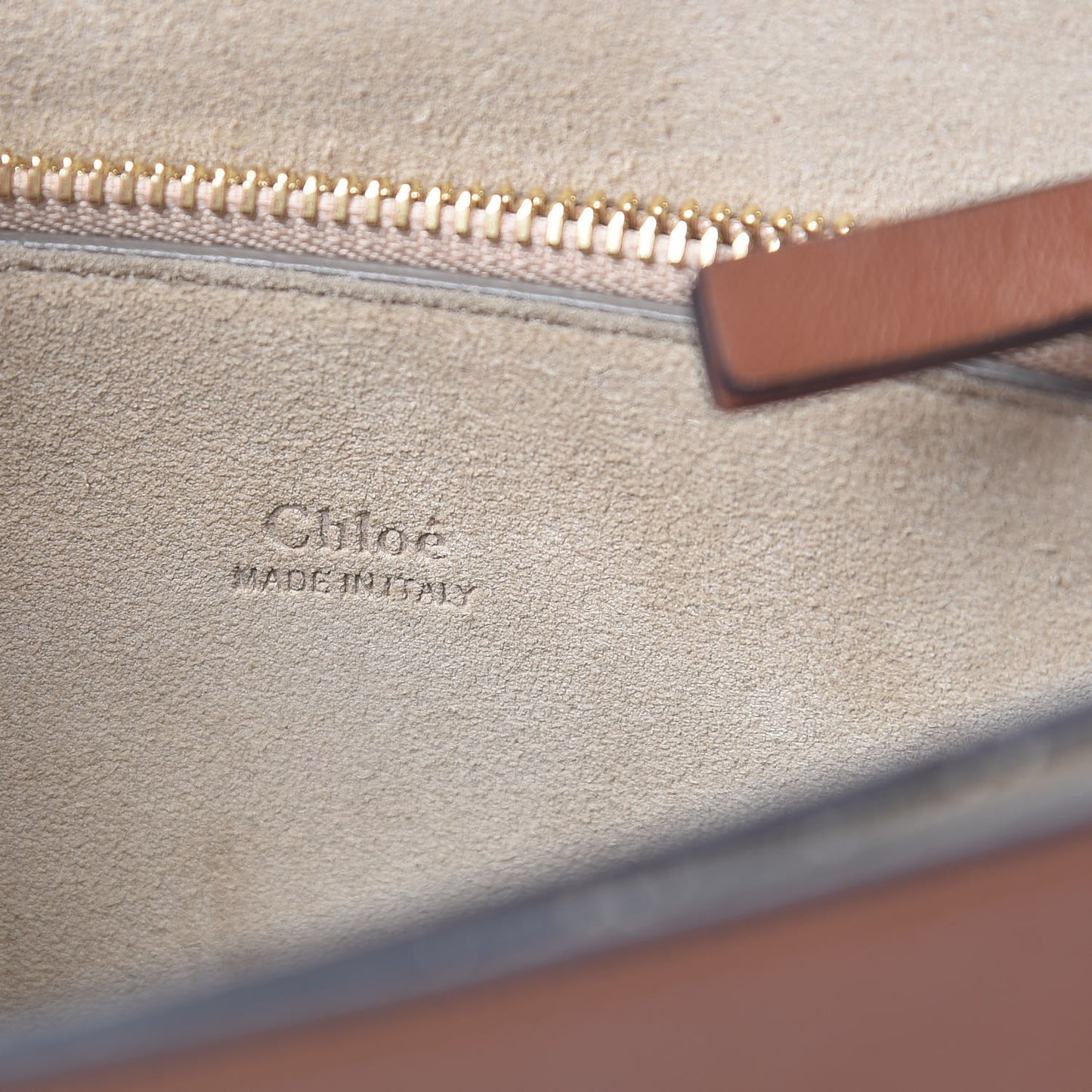 Suede Calfskin Medium Faye Shoulder Bag Tobacco