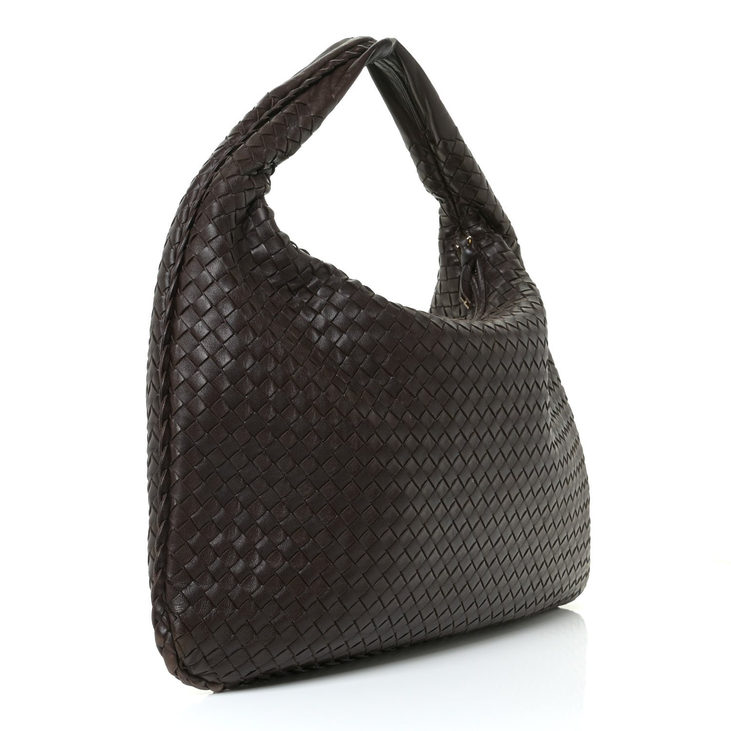 Bottega Veneta Nappa Intrecciato Large Veneta Hobo Ebano 3 of 15