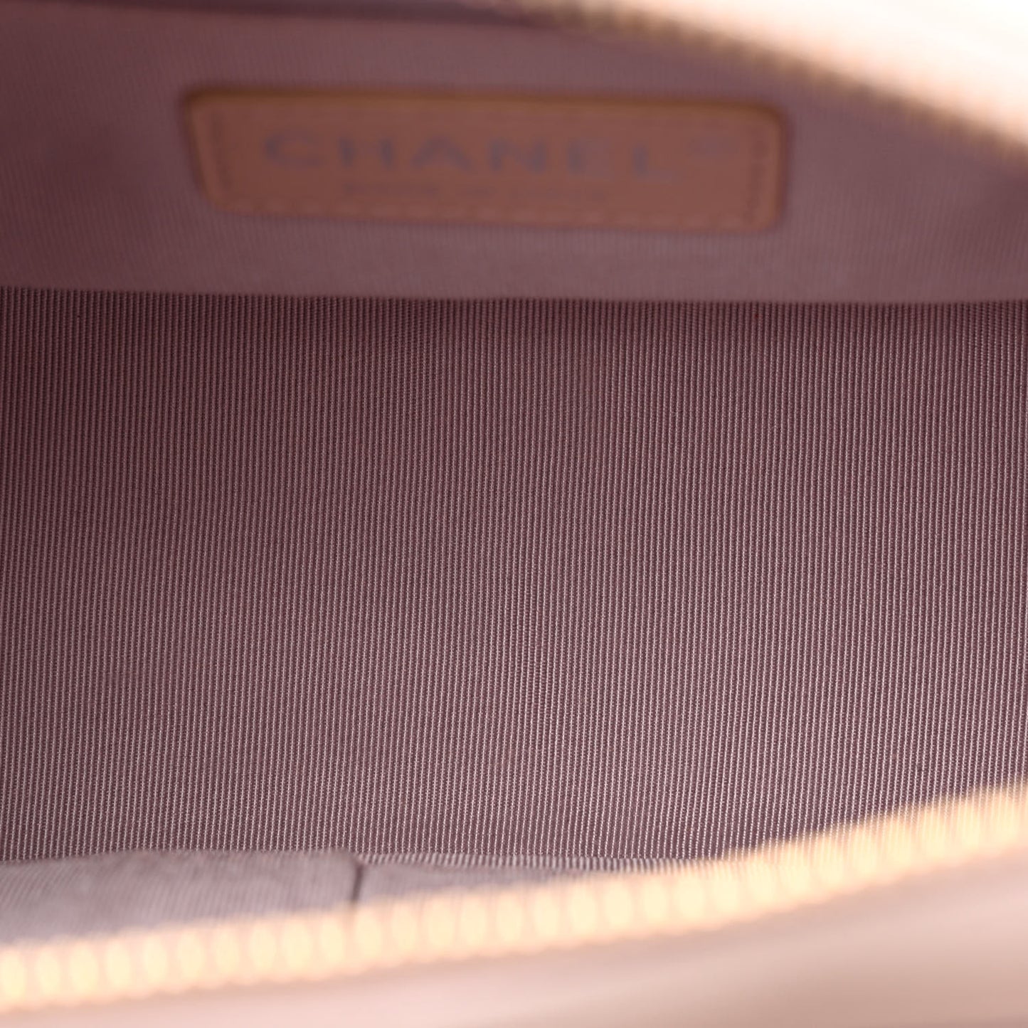 Aged Calfskin Quilted Small Gabrielle Hobo Beige