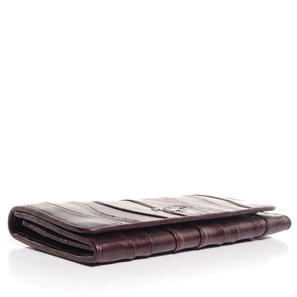 Prada Nappa Mordore Stripes Continental Wallet Lampone 5 of 10