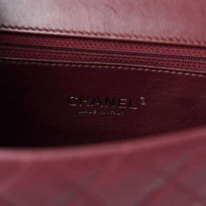 Chanel Caviar Quilted Medium CC Filigree Flap Burgundy 8 of 11