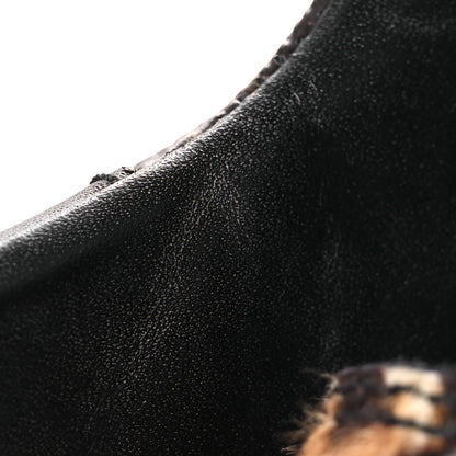 Louis Vuitton Suede Calfskin Monogram Calf Hair Laureate Platform Desert Boots 41 Black 14 of 14