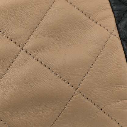 Chanel Lambskin Quilted Large CC Shopping Tote Black Rose Clair 14 of 15