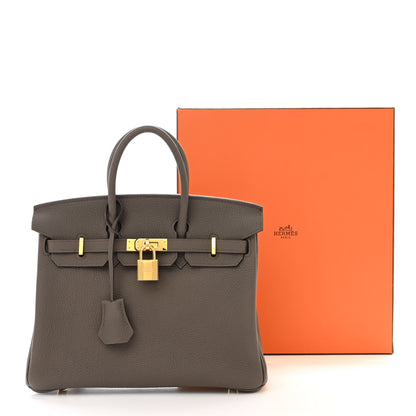 Hermes Togo Birkin 25 Etain 11 of 11