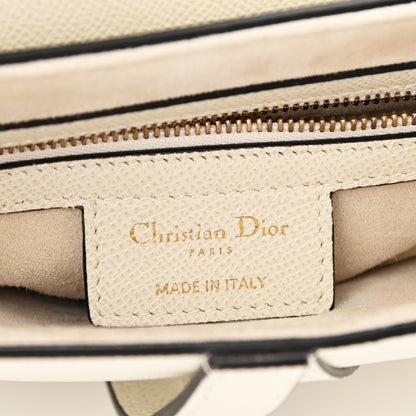 Christian Dior Grained Calfskin Saddle Bag White 5 of 10
