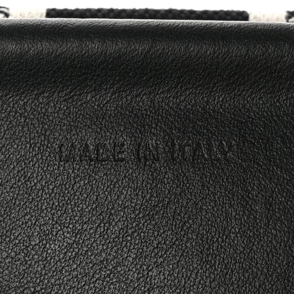 Christian Dior Canvas Embroidered Shoulder Strap Black Ultramatte 4 of 7