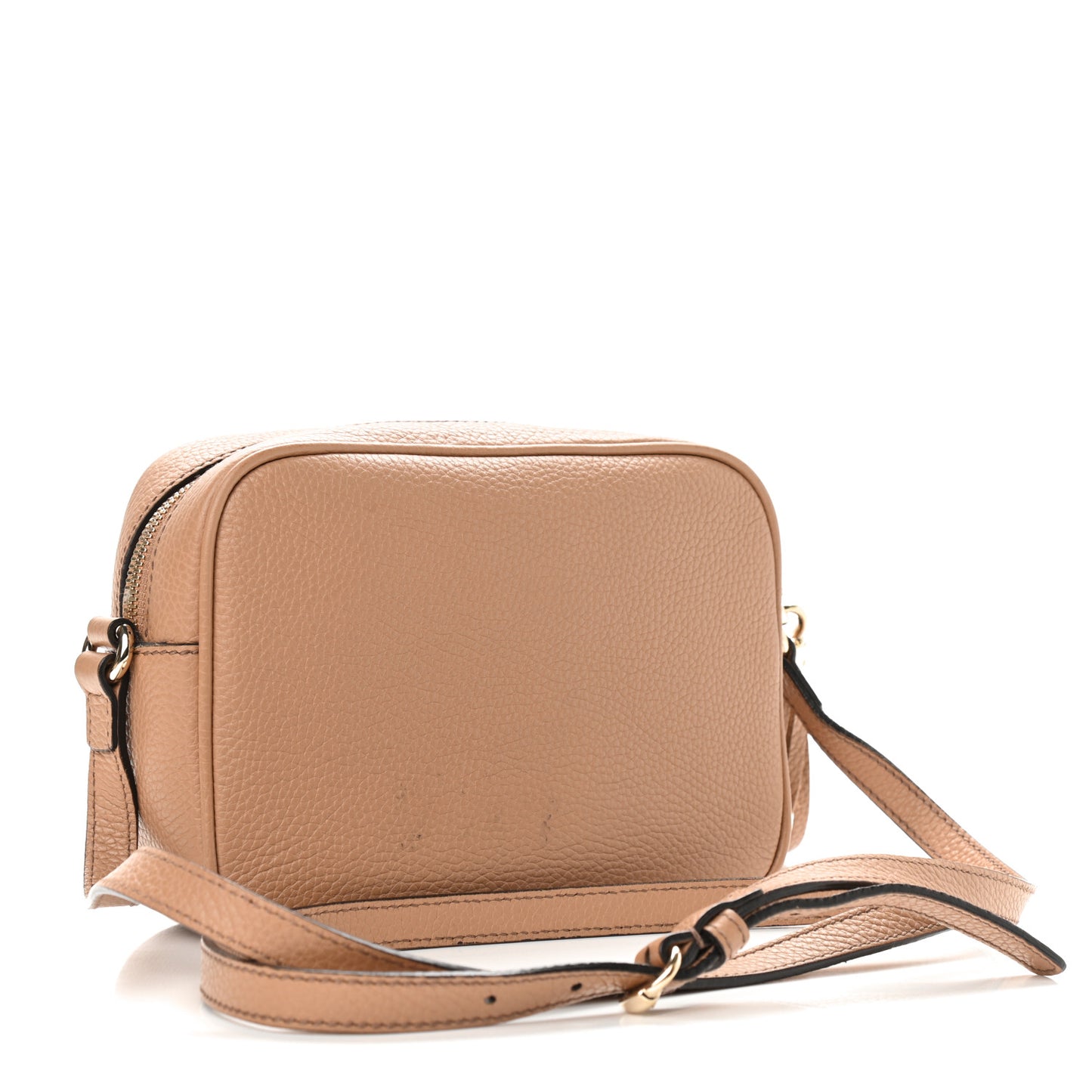 Pebbled Calfskin Small Soho Disco Bag Camelia