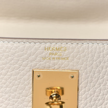 Hermes Taurillon Clemence Kelly Retourne 28 Craie 14 of 46