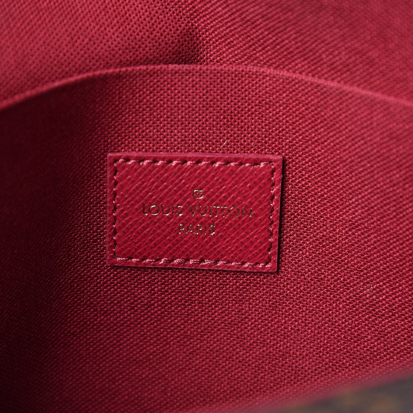 Monogram Pochette Felicie Chain Wallet Fuchsia