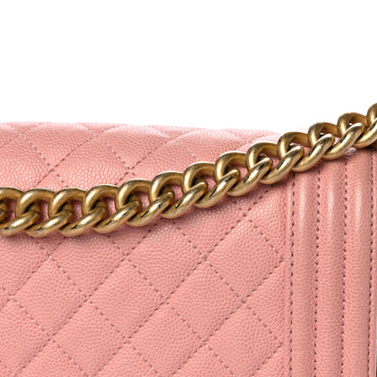 Chanel Caviar Quilted Medium Boy Flap Pink 13 of 13