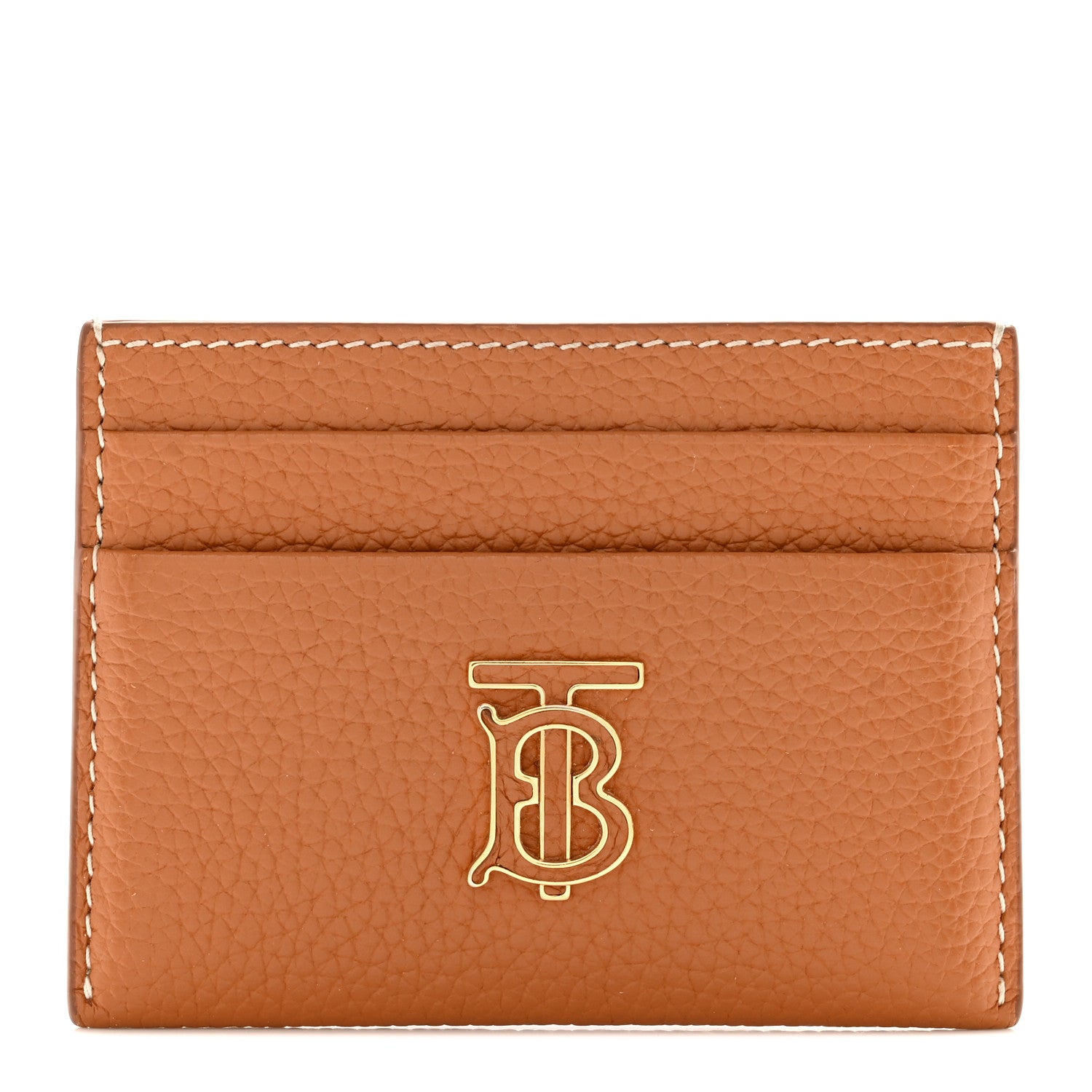 Burberry Grainy Calfskin TB Card Holder Warm Russet Brown 1 of 6