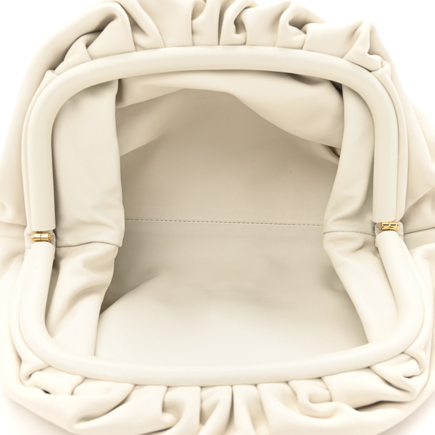 Bottega Veneta Calfskin Teen Pouch White 5 of 10