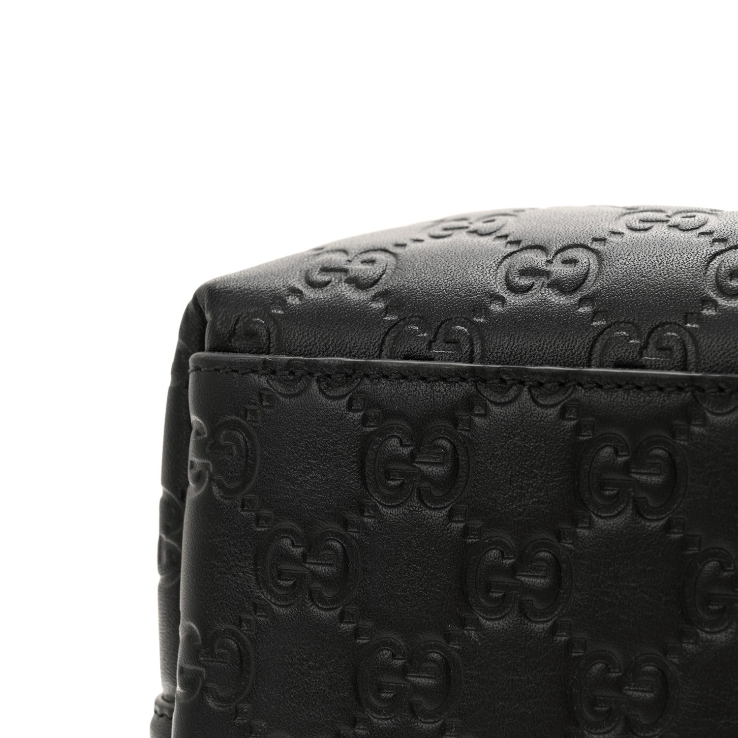 Gucci GG Calfskin Embossed Calfskin Large Tote Bag Black 12 of 12