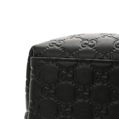 Gucci GG Calfskin Embossed Calfskin Large Tote Bag Black 12 of 12