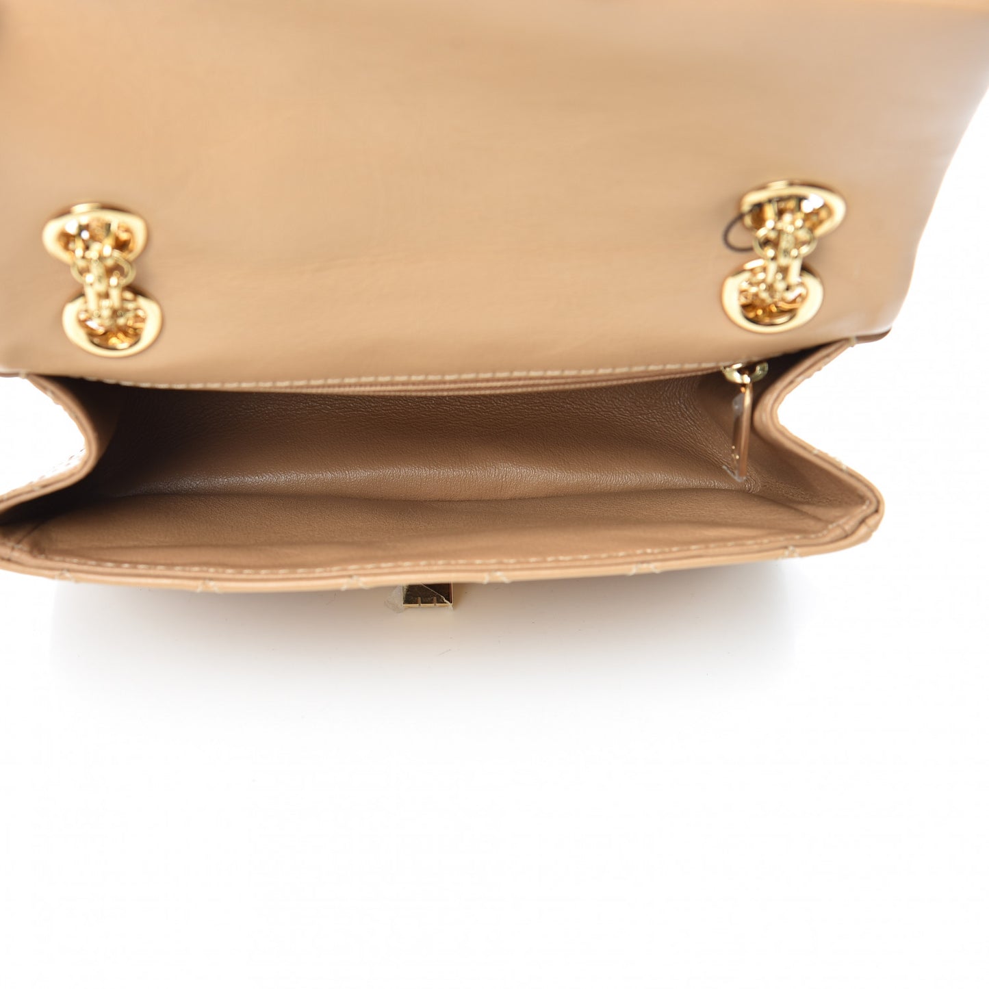 Aged Calfskin Quilted 2.55 Reissue Mini Flap Beige