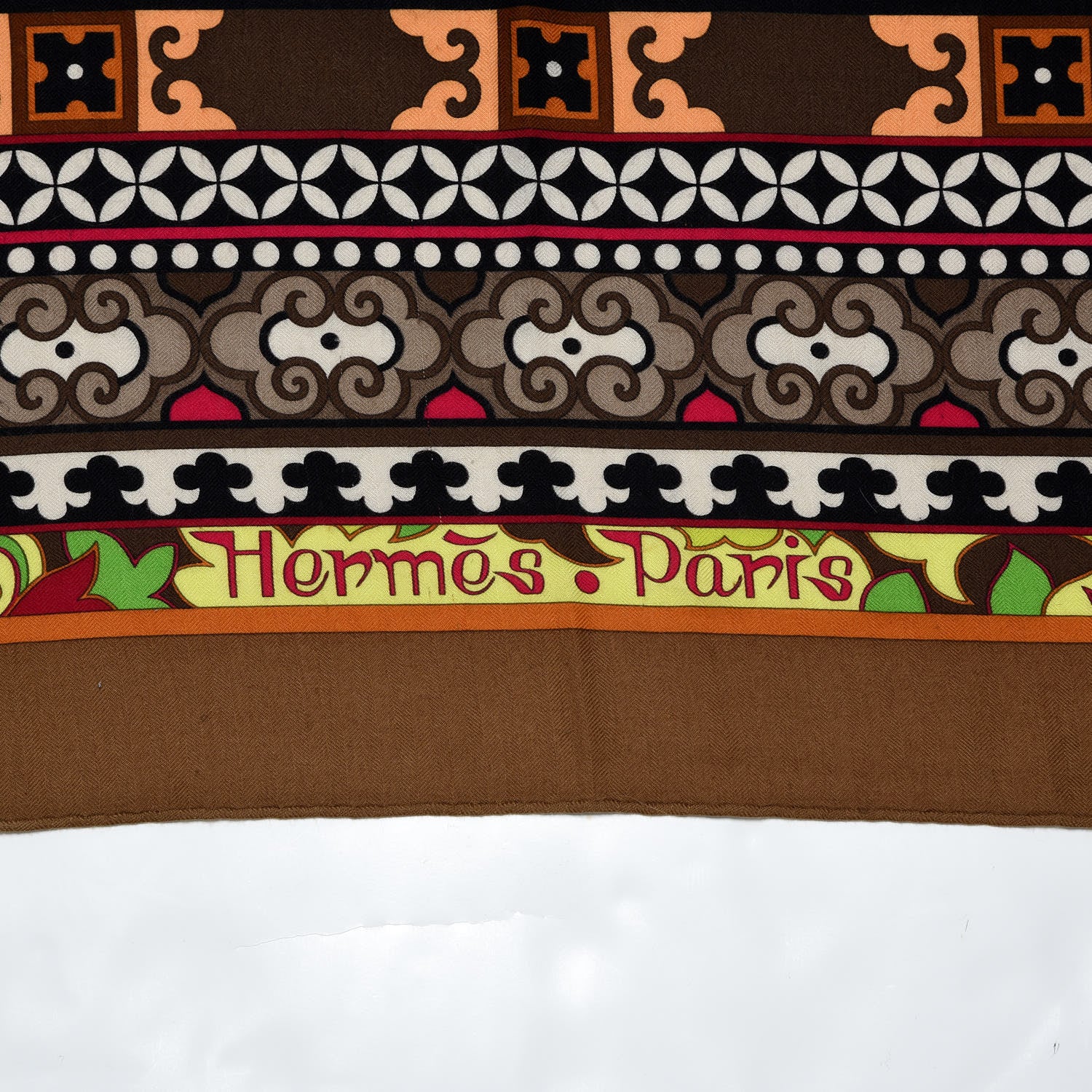 Hermes Cashmere Silk La Femme Aux Semelles de Vent Shawl 140 3 of 6