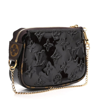 Louis Vuitton Vernis Monogram Mini Pochette Accessories Amarante 3 of 10