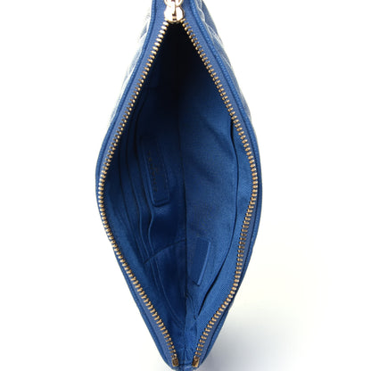 Chanel Caviar Quilted Small Pouch Blue 3 of 4
