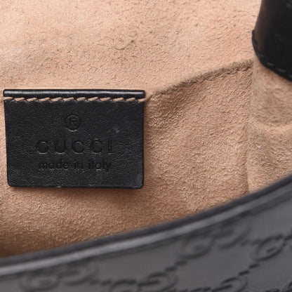 Gucci Guccissima Signature Padlock Backpack Black 8 of 15