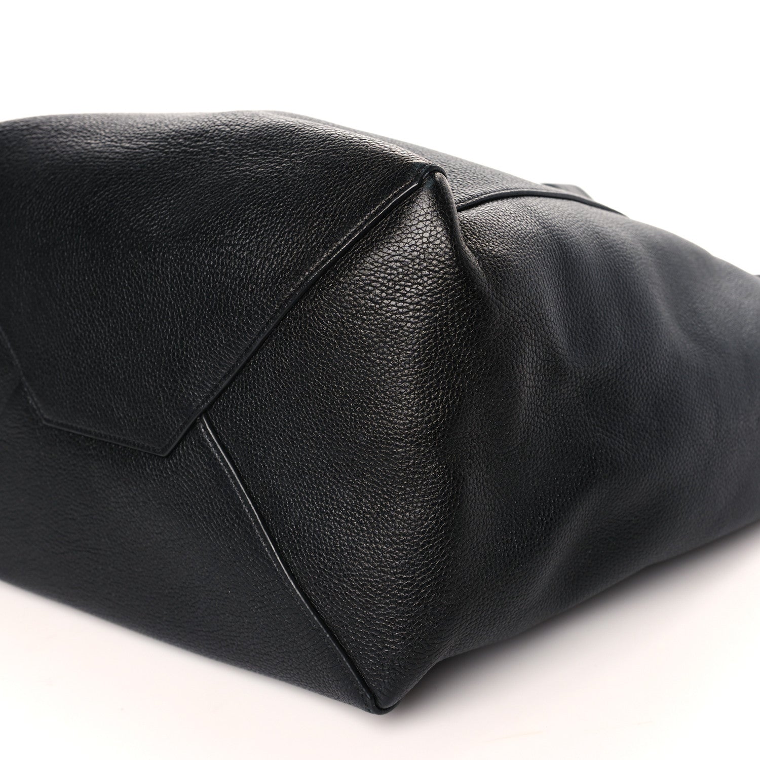 Celine Soft Grained Calfskin Medium Belt Cabas Phantom Black 8 of 8