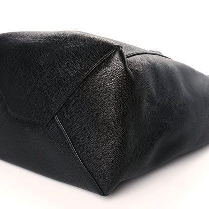Celine Soft Grained Calfskin Medium Belt Cabas Phantom Black 8 of 8