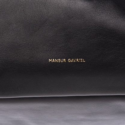 Mansur Gavriel Lambskin Cloud Clutch Black Flamma 7 of 9