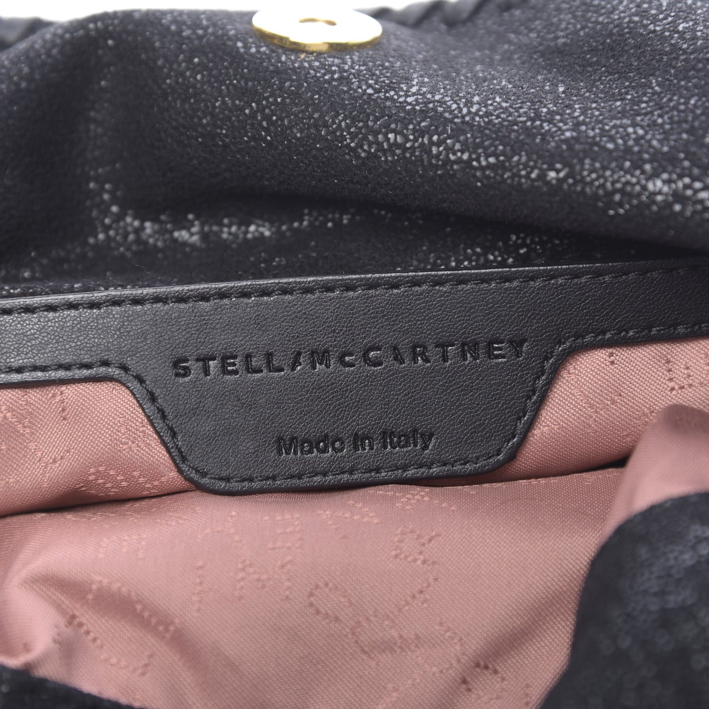 Shaggy Deer Mini Falabella Fold Over Tote Black