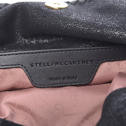 Stella McCartney Shaggy Deer Mini Falabella Fold Over Tote Black 6 of 9