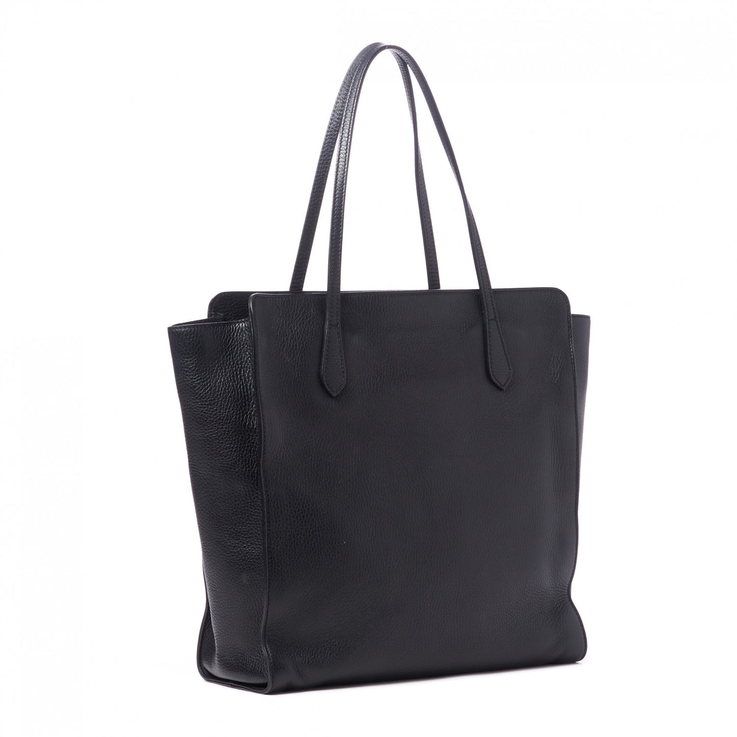 Dollar Calfskin Interlocking G Tote Black
