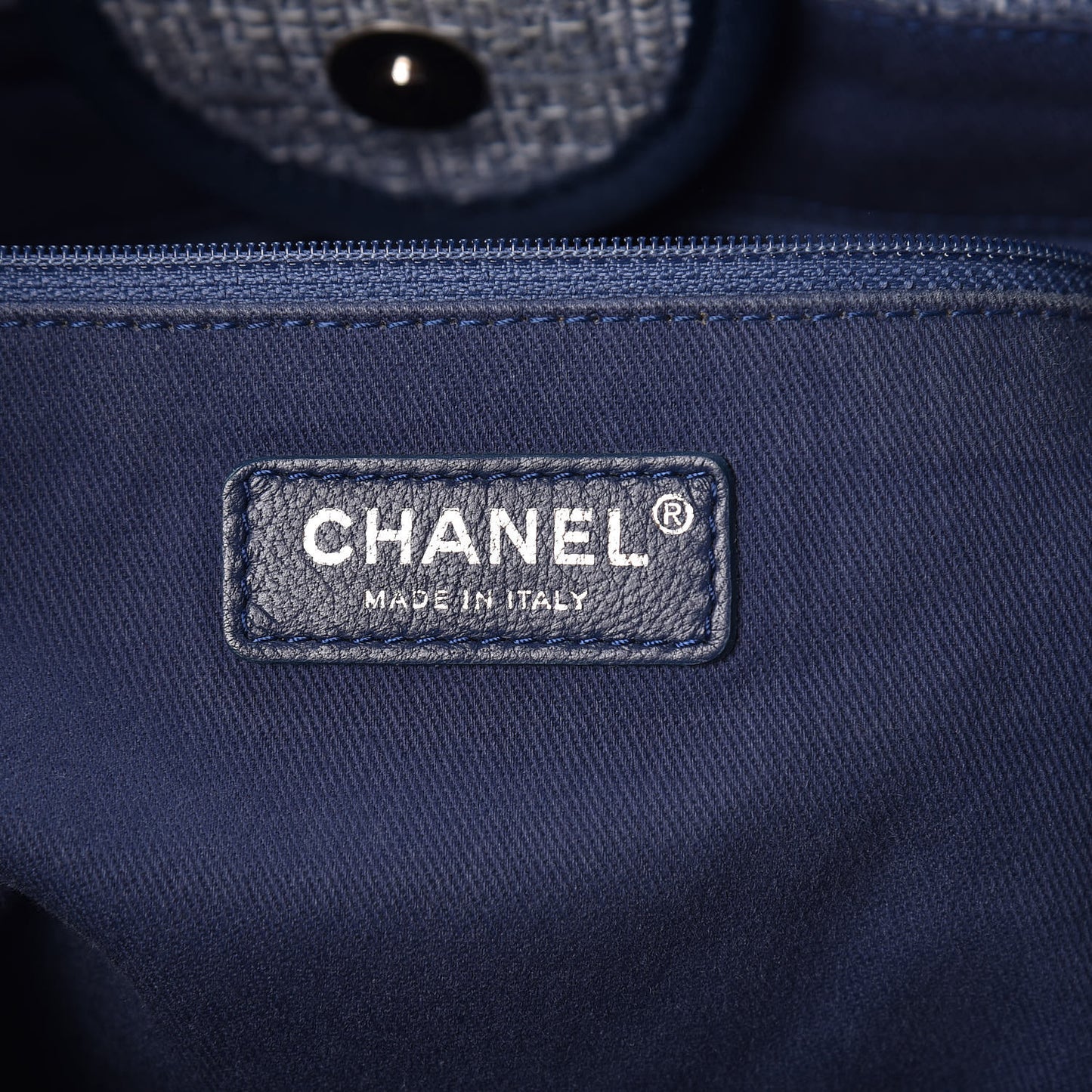 Canvas Large Deauville Tote Blue